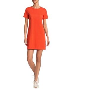 Theory - NWOT Orange T-Shirt Shift Dress Pima Cotton Modal Sz M